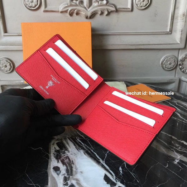 Louis Vuitton M63228 Slender Wallet Epi Leather Rouge
