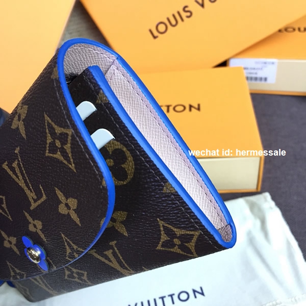 Louis Vuitton M63895 Emilie Wallet Monogram Canvas Blue Jean