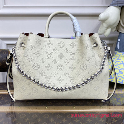 M59203 Bella Tote Mahina Leather Handbag (Cream)