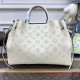 M59203 Bella Tote Mahina Leather Handbag (Cream)