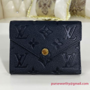 M64060 Victorine Wallet Monogram Empreinte Leather Noir