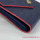 M64577 Victorine Wallet Monogram Empreinte Leather (Navy / Red)