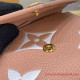 M81728 Victorine Wallet Monogram Empreinte Leather (Rose Trianon / Creme)