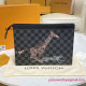 N64605 Pochette Voyage MM Damier Graphite Canvas