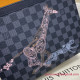 N64605 Pochette Voyage MM Damier Graphite Canvas