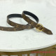 M0300V LV Circle 20mm Reversible Belt Monogram