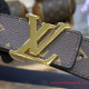 M0474U LV Initiales 30mm Reversible Belt Monogram