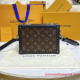 M20252 Clutch Box Monogram Macassar Canvas 