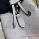 M21008 Bella Bucket Bag Mahina Leather (Metallic Gray)