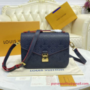 M44071 Pochette Metis Monogram Empreinte Leather (Navy / Red)