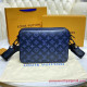 M45730 Duo Messenger Monogram Shadow Leather (Navy Blue)