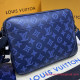 M45730 Duo Messenger Monogram Shadow Leather (Navy Blue)