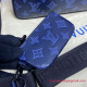 M45730 Duo Messenger Monogram Shadow Leather (Navy Blue)