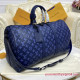 M45731 Keepall Bandoulière 50 Monogram Shadow Leather (Navy)