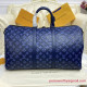 M45731 Keepall Bandoulière 50 Monogram Shadow Leather (Navy)