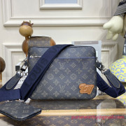 M46340 Trio Messenger Monogram Other Canvas