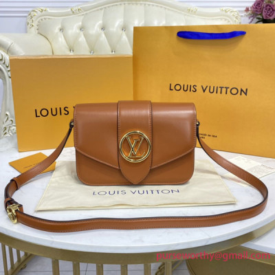 M55946 LV Pont 9 Smooth Calfskin Leather (Summer Gold)