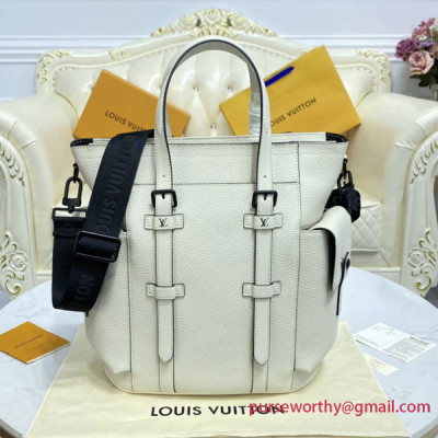 M58477 Christopher Tote Taurillon Leather (White)