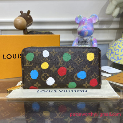 M81864 LV x YK Zippy Wallet Monogram Canvas