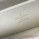 M81914 Zippy Wallet Bicolor Monogram Empreinte Leather (Creme / Rose Trianon)