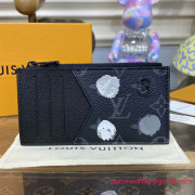 M81930 LV x YK Coin Card Holder Monogram Eclipse Canvas