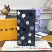 M81932 LV x YK Brazza Wallet Monogram Eclipse Canvas