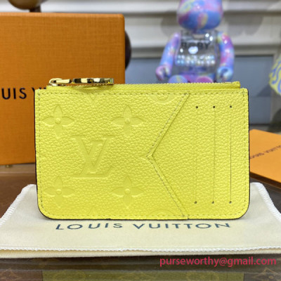 M82044 Romy Card Holder Monogram Empreinte Leather (Yellow)