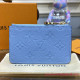 M82045 Romy Card Holder Monogram Empreinte Leather (Bleu Nuage)