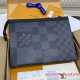 N60444 Pochette Voyage Damier Graphite Canvas