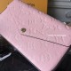 Louis Vuitton M67856 Luxury Monogram Leather Pochette Felicie Bag Pink
