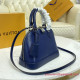 M40855 Alma BB Epi Leather Handbag (Indigo)