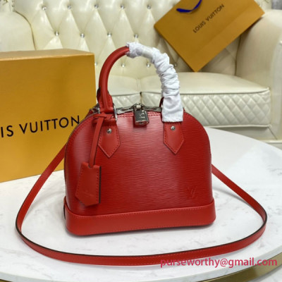 M41160 Louis Vuitton Alma BB Epi Leather (Coquelicot)