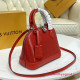 M41160 Louis Vuitton Alma BB Epi Leather (Coquelicot)