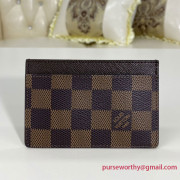 N61722 Louis Vuitton Card Holder Damier Ebene