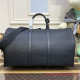 M21420 Keepall Bandoulière 50 LV Aerogram (Black)