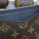 M41639 Pallas Monogram Canvas Leather Clutch Bag Noir