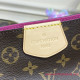 M43703 Graceful MM Monogram Canvas Handbag (Peony)