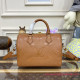 M46136 Speedy Bandoulière 25 Monogram Empreinte Leather (Cognac)