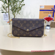 M61276 Félicie Pochette Monogram Canvas (Authentic Quality)