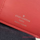M63740 Capucines Compact Wallet Taurillon Leather (Scarlet)
