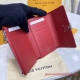 M63740 Capucines Compact Wallet Taurillon Leather (Scarlet)