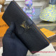 M81330 LV Vertical Wallet Capucines (Black)