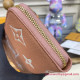M81645 Zippy Wallet Monogram Empreinte Leather (Rose Trianon / Creme)