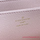 N63503 Zippy Wallet Damier Azur Canvas (Rose Ballerine)
