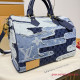 M15277 Speedy 40 Bandoulière Blue Denim (Authentic Quality)