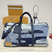 M26117 Keepall Bandoulière 50 Denim Boro Landscape (Authentic Quality)