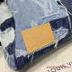 M26117 Keepall Bandoulière 50 Denim Boro Landscape (Authentic Quality)