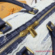 M26117 Keepall Bandoulière 50 Denim Boro Landscape (Authentic Quality)