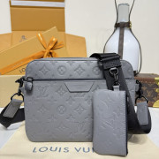 M27185 Trio Messenger Anthracite Gray (Authentic Quality)