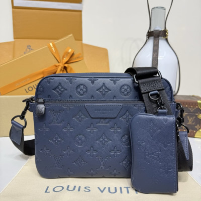 M27925 Trio Messenger Navy Blue (Authentic Quality)